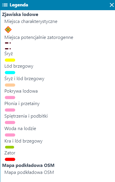 Narzędzia modułu zjawisk lodowych