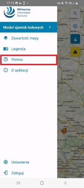Pomoc w module zjawisk lodowych Moduł offline